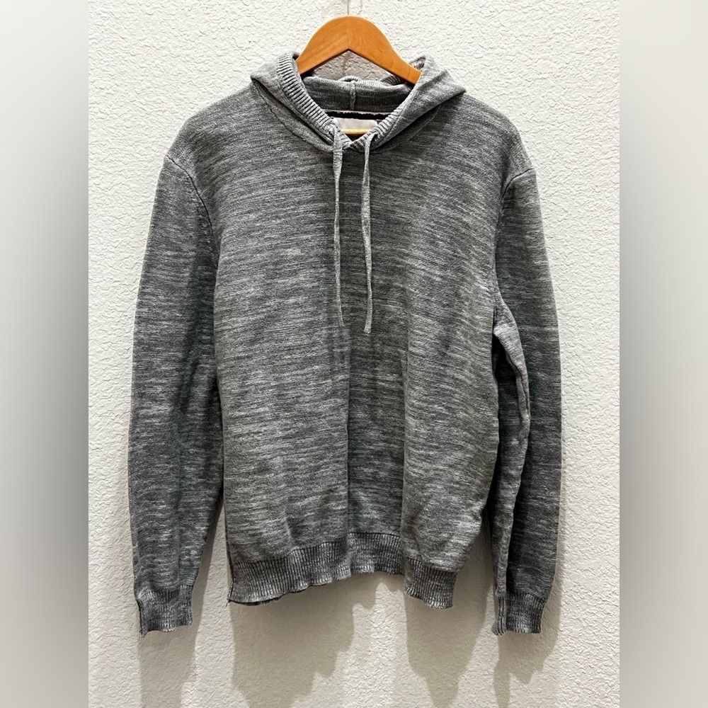 Sun + Stone Heather Gray Knit Sweater